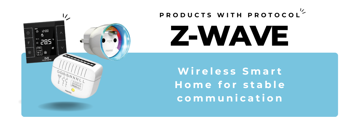 Baner - Produkty s protokolom Z-WAVE EN